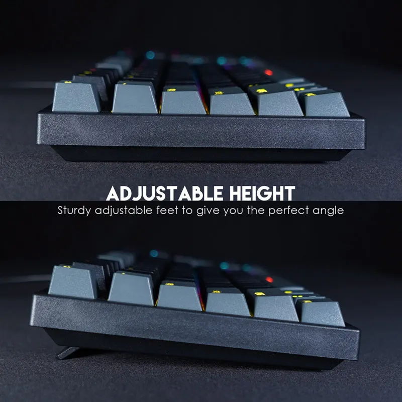 Tastatura mehanička Gaming Fantech MK886 RGB Atom TKL crna (Blue switch)