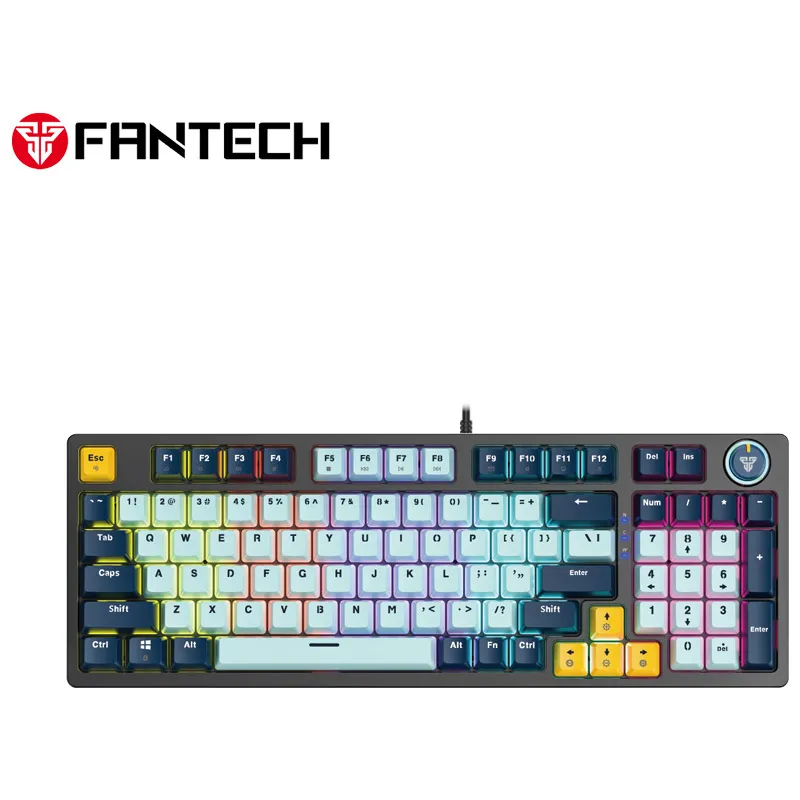 Tastatura mehanička Gaming Fantech MK890 RGB Atom MK96 SkyBlue (Blue switch)