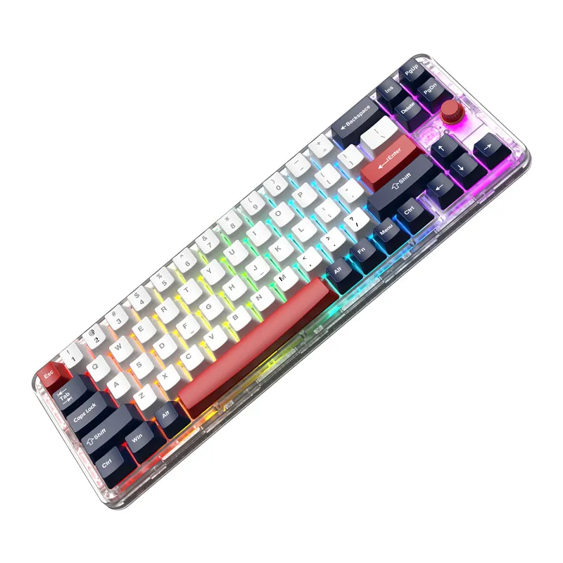 Tastatura mehanička Gaming Fantech MK911 RGB Vibe Maxfit 70 London Tour Wireless (Yellow switch)