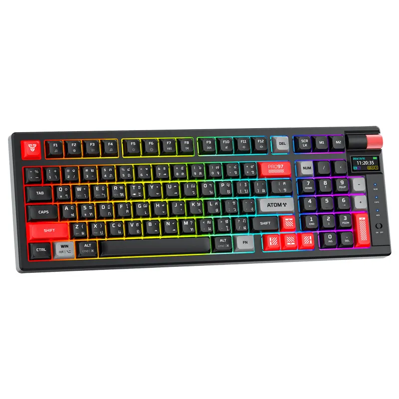 Tastatura mehanička Gaming Fantech MK918 RGB Atom PR097 Wireless crna (blue  switch)