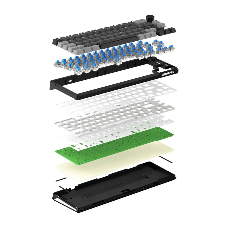 Tastatura mehanička Gaming Fantech MK919 Atom PRO66 crna (Blue switch)