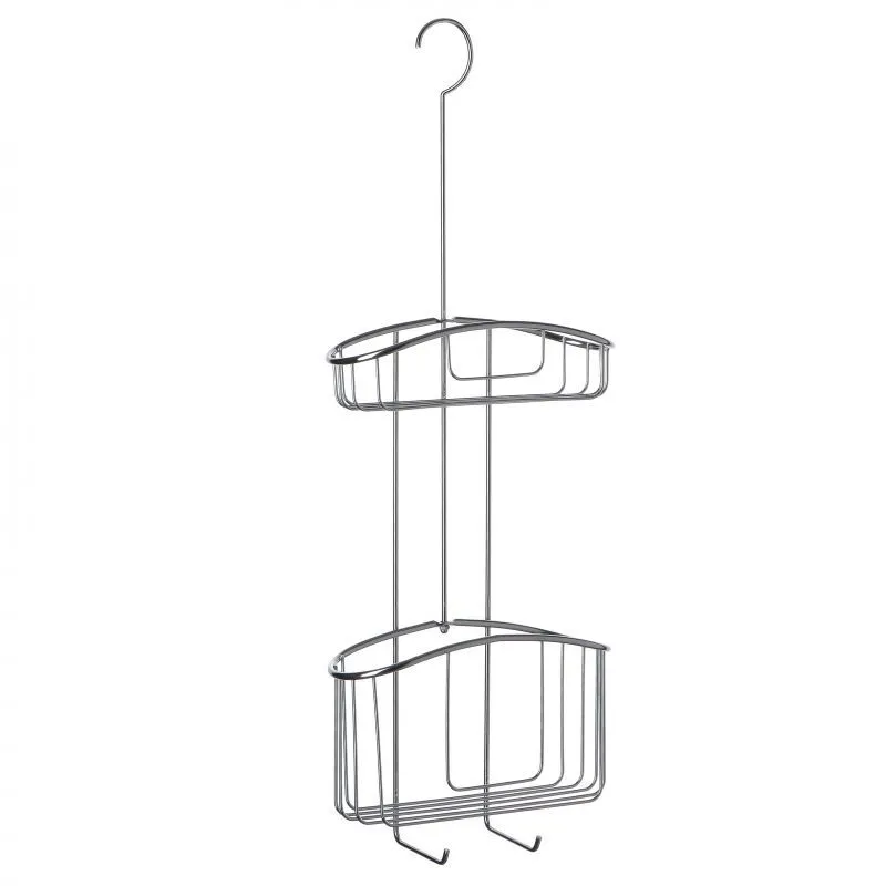 TATAY Viseća polica za kupatilo na 2 nivoa Caddy 22.5x9x60cm, inox