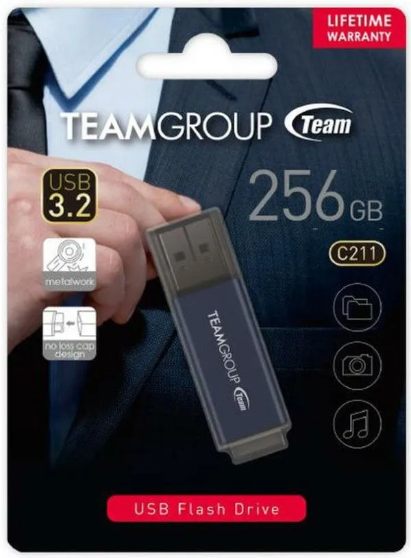 TEAM GROUP TeamGroup 256GB C211 USB 3.2 BLUE TC2113256GL01