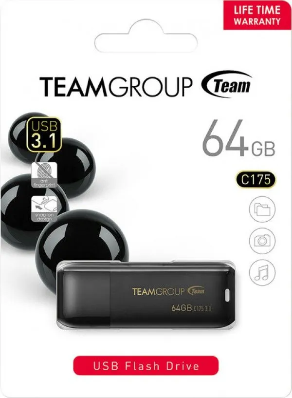 TEAM GROUP TeamGroup 64GB C175 USB 3.2 BLACK TC175364GB01