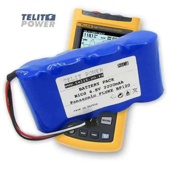 TELIT POWER Baterija za FLUKE BP120 multimetar - NiCd 4.8V 2000mAh Panasonic