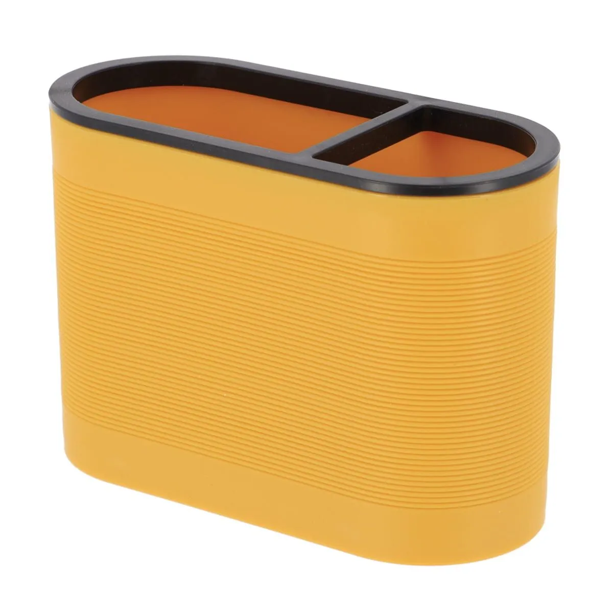 TENDANCE Čaša za četkice 9.4x13.5x6 cm, žuta/crna