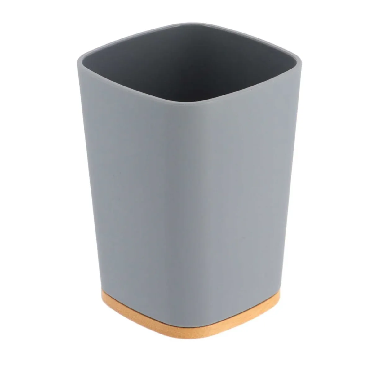 TENDANCE Čaša za četkice za zube 7,5x7,5cm abs/bambus siva