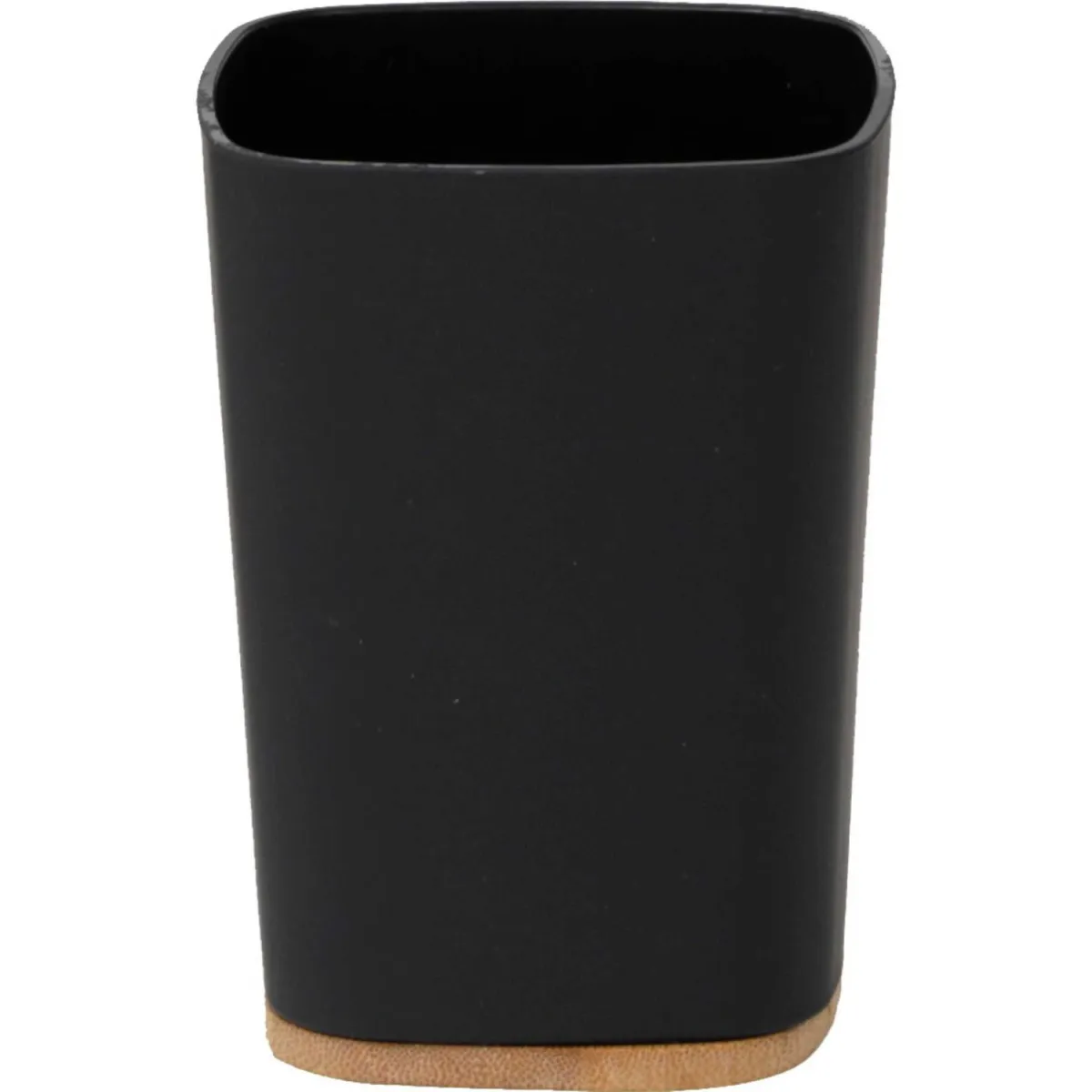 TENDANCE Čaša za četkice za zube 7,5x7,5x10,5cm abs bambus crna