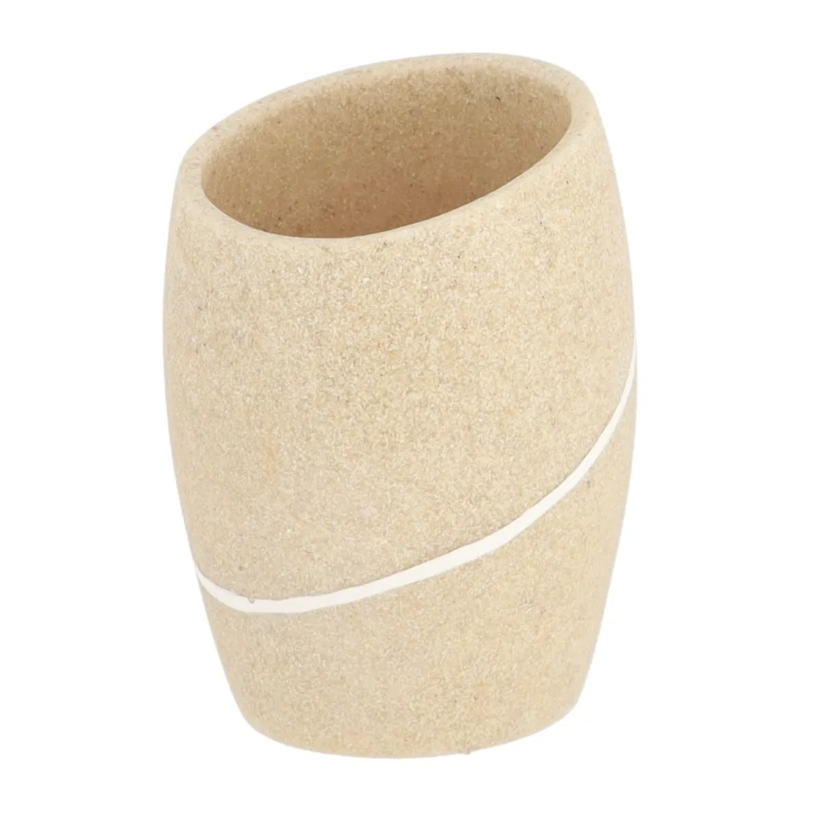 TENDANCE Čaša za četkice za zube, stone effect bež
