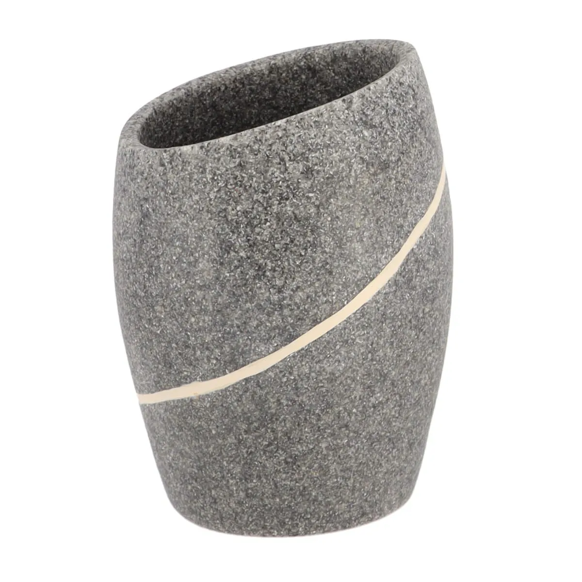 TENDANCE Čaša za četkice za zube, stone effect siva