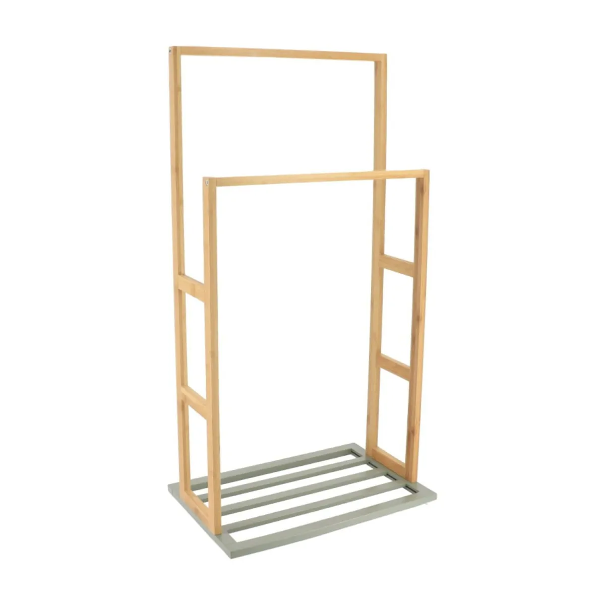 TENDANCE Držač peškira sa dve prečke 42X28X80 cm metal bambus