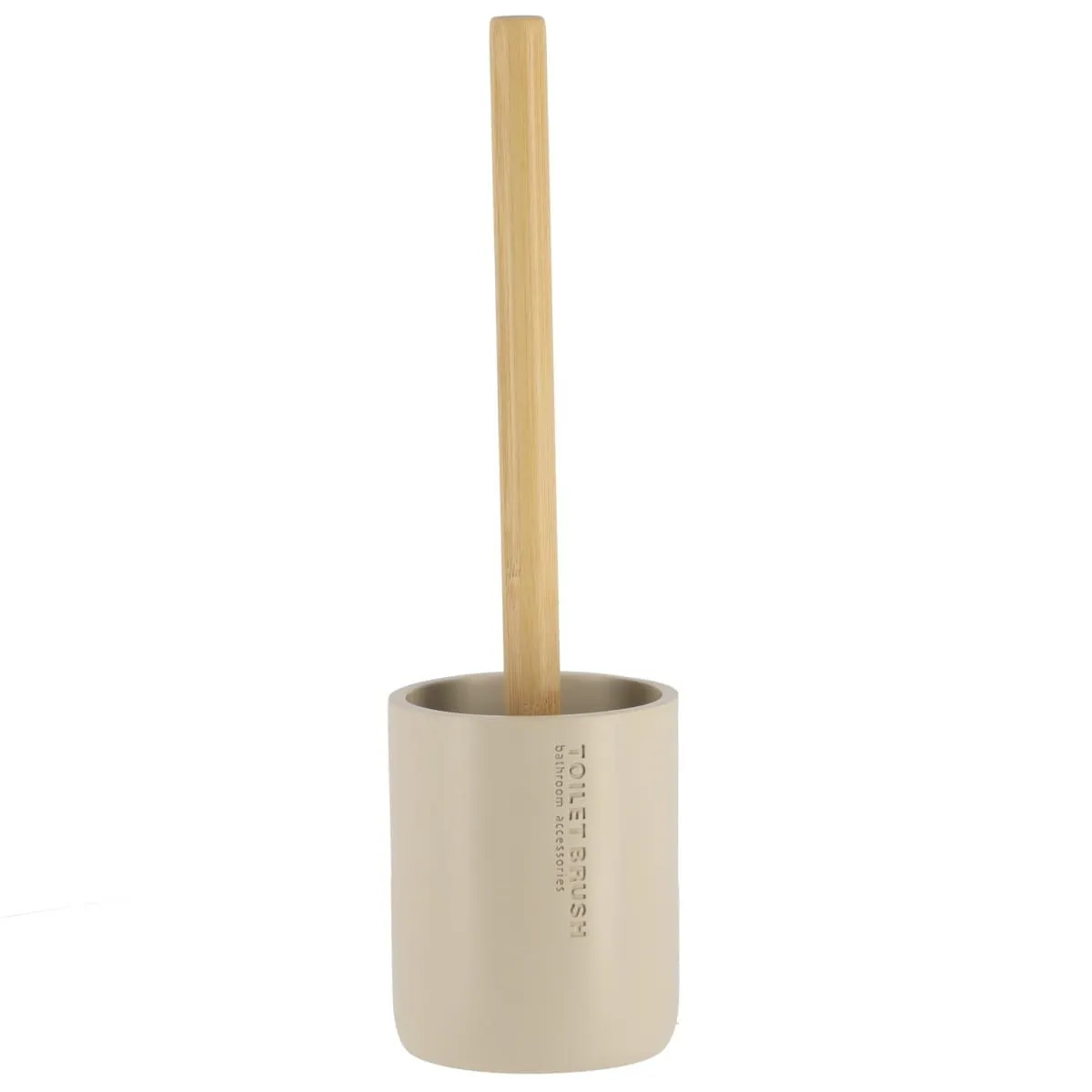 TENDANCE Četka za WC šolju sa držačem 10.4x36cm, poliresin/bež