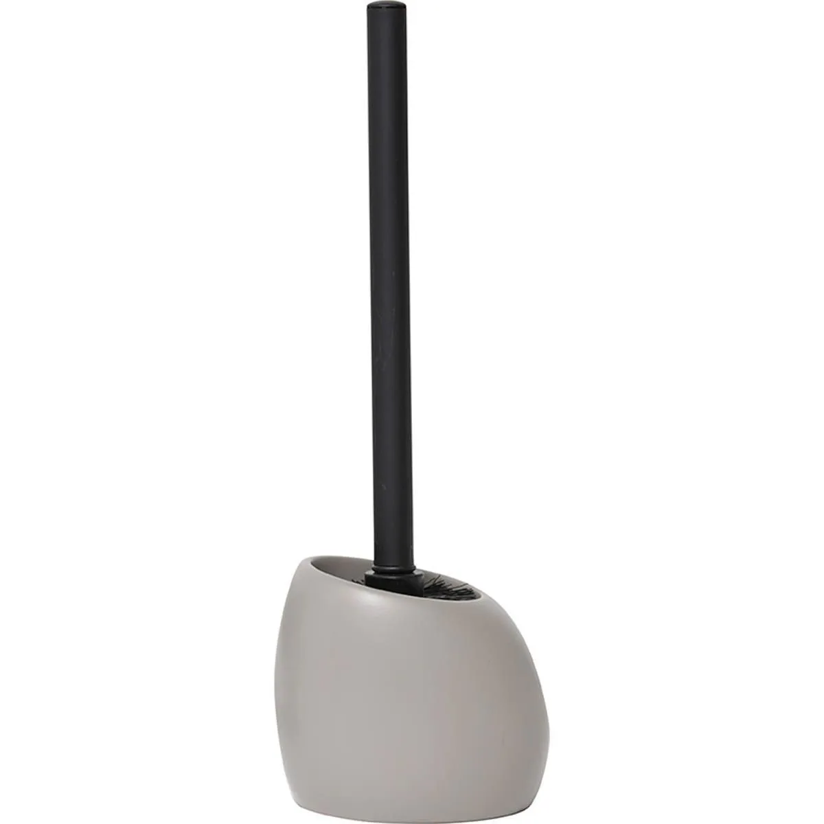 TENDANCE Četka za WC šolju sa držačem 11.5x9.5x37cm, poliresin/siva