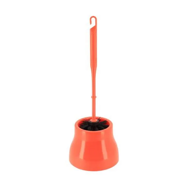TENDANCE Četka za WC šolju sa držačem 14x39cm, narandžasta