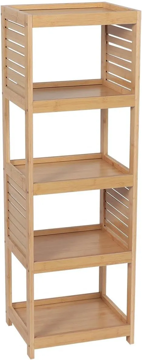 TENDANCE Kupatilska polica 37x30x109cm Trinidad, braon