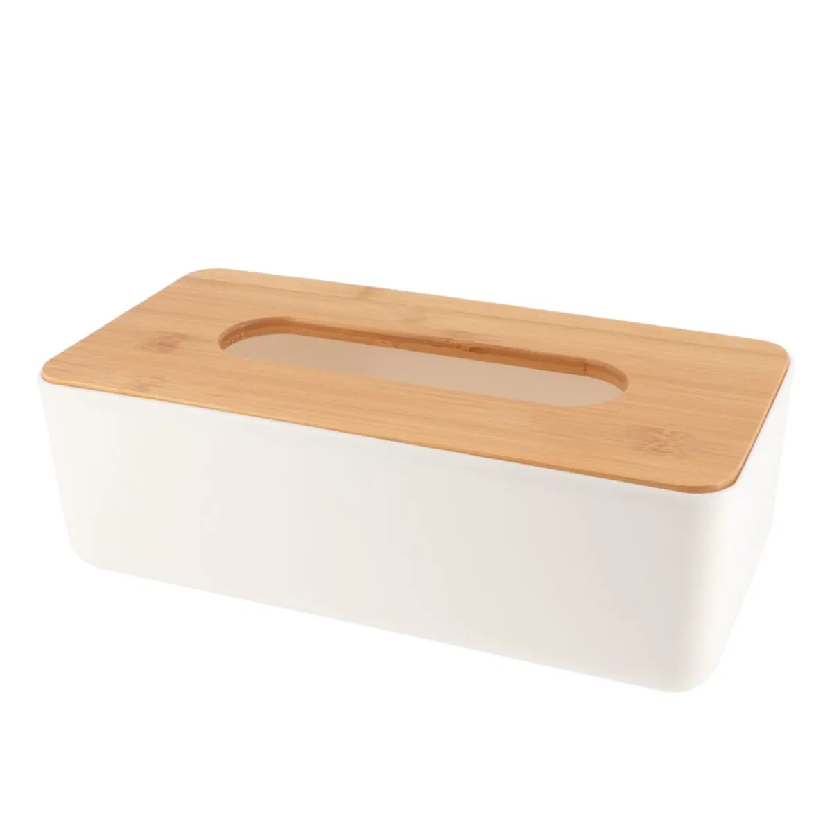 TENDANCE Kutija za maramice 26,1X13,1X8,6 cm bambus bela
