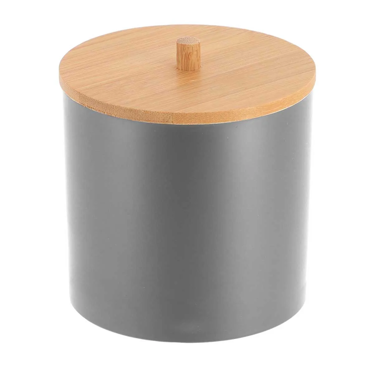TENDANCE Kutija za vatu Fano 7.5x10 cm, bambus/siva