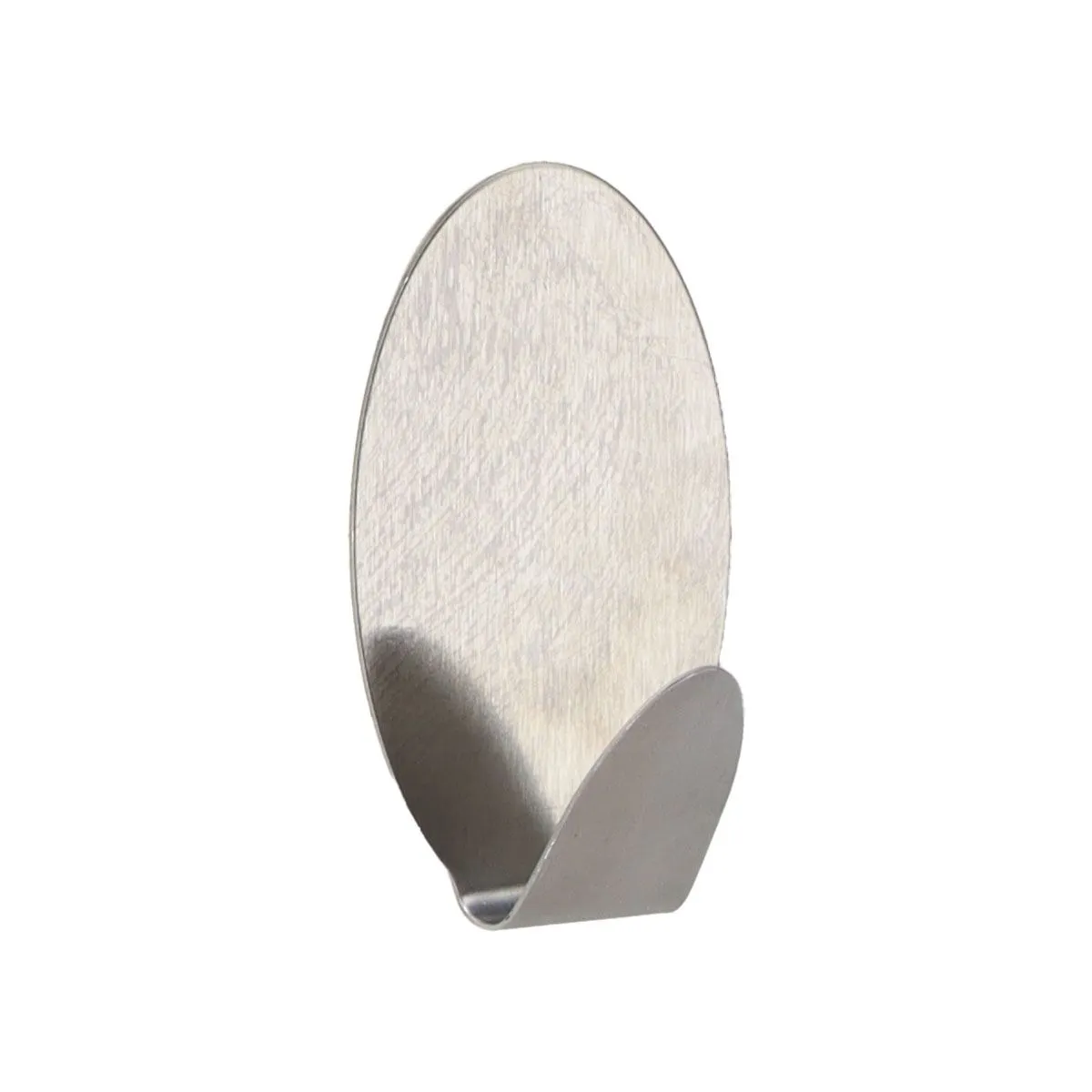 TENDANCE Ovalna kukica 3M 4.5x3x7cm, metal/hrom
