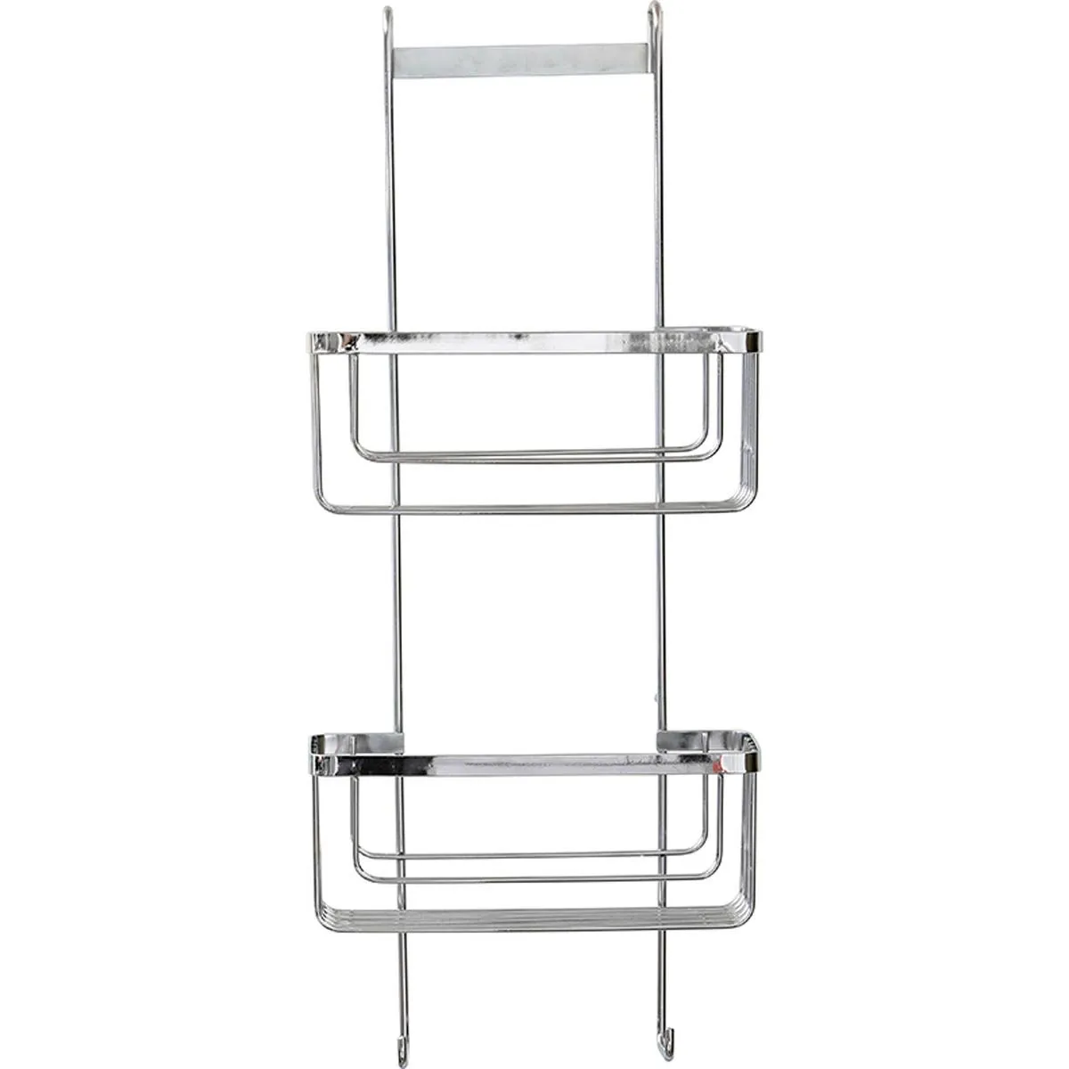 TENDANCE Polica na dva nivoa 12.5x25.5x60cm, hrom