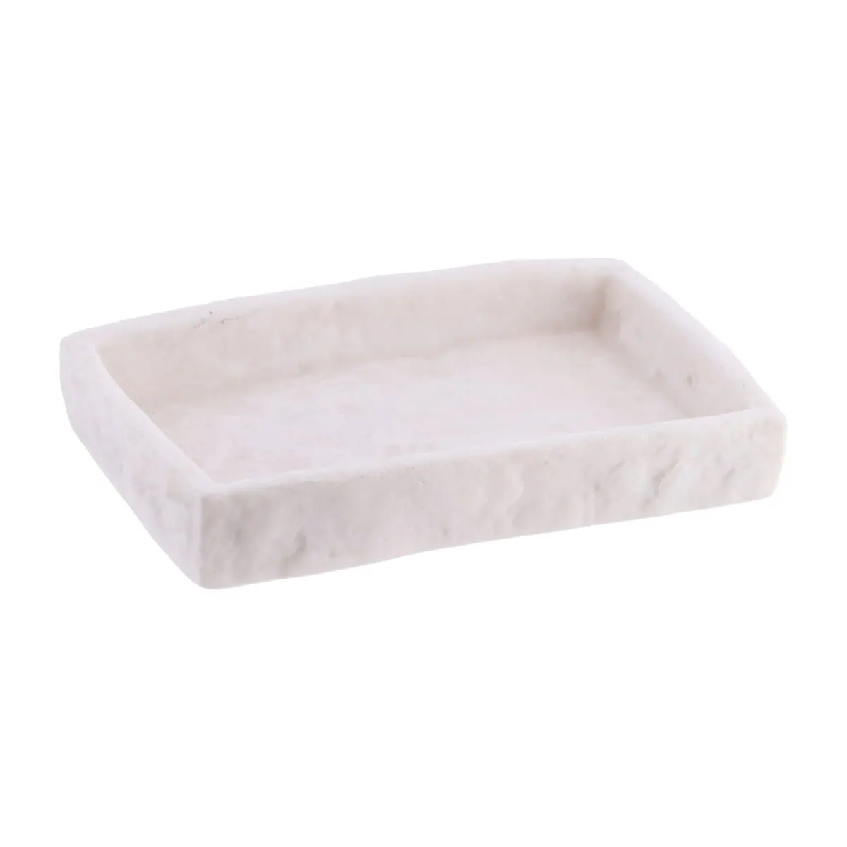TENDANCE Posuda za sapun 2x13x9cm, poliresin/bela
