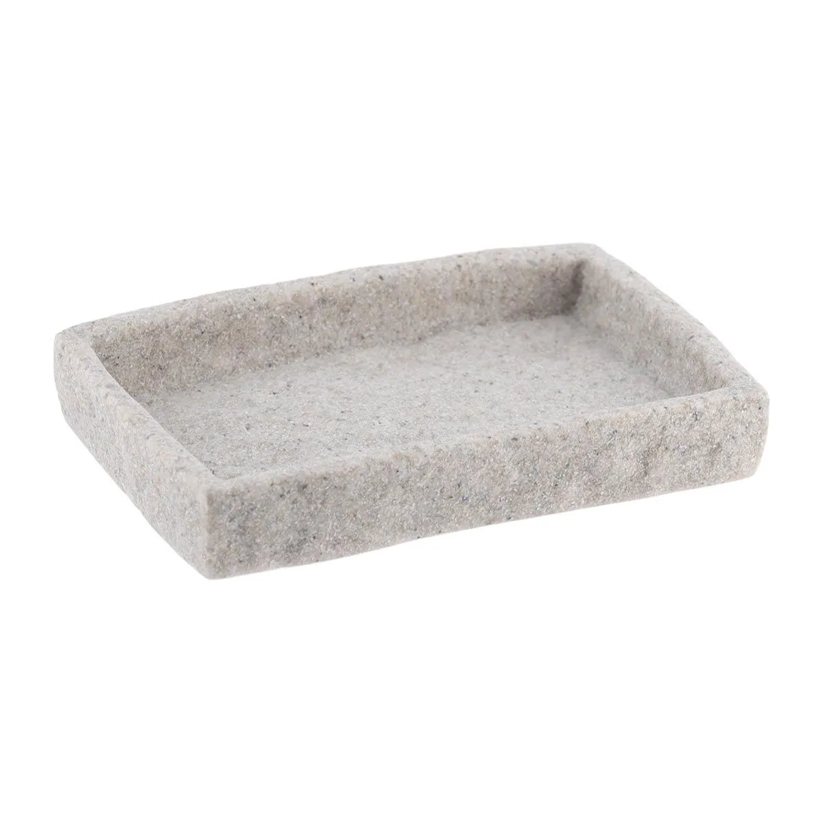 TENDANCE Posuda za sapun 2x13x9cm, poliresin/siva