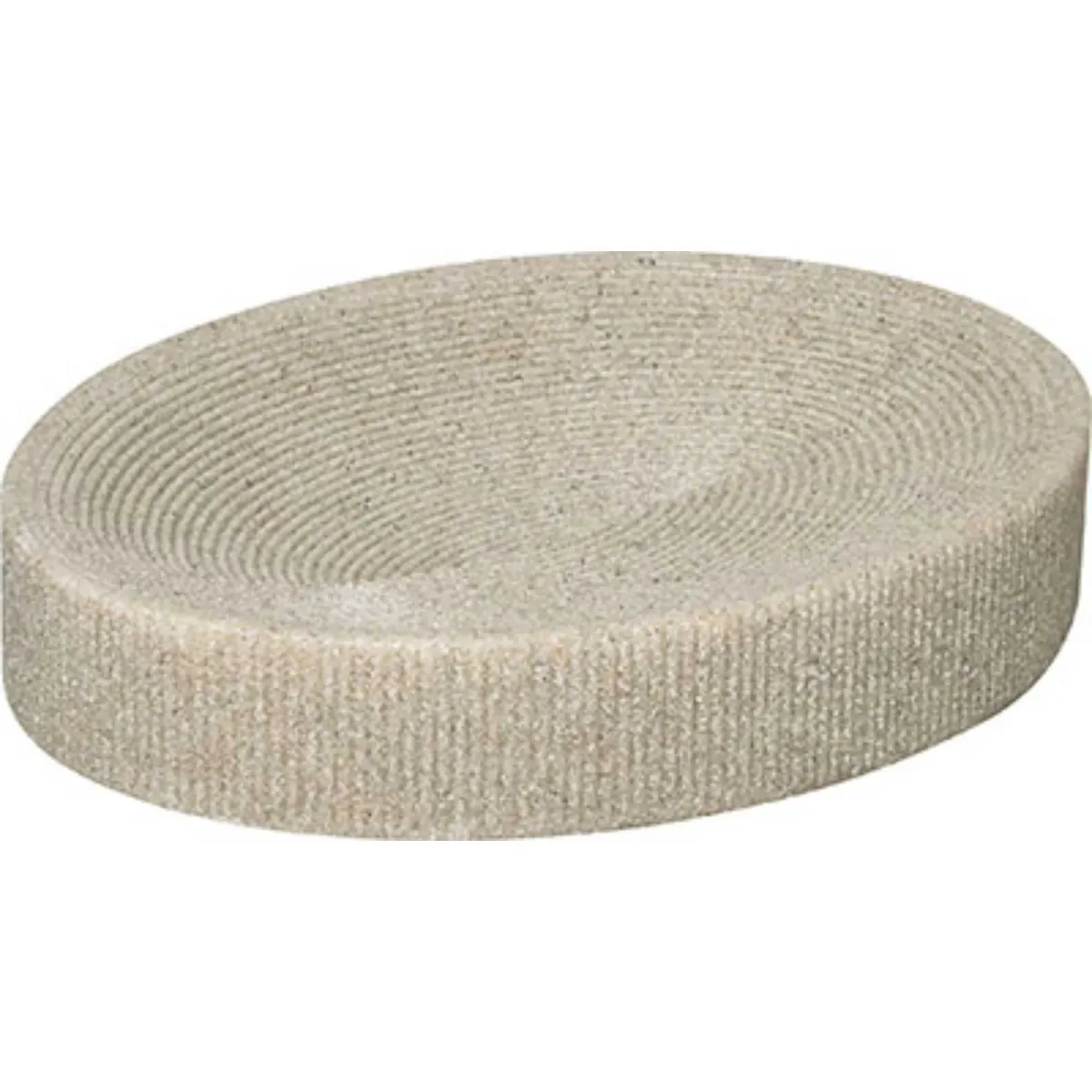 TENDANCE Posuda za sapun Pruge 12,5x9,5x2,3 cm poliresin bež
