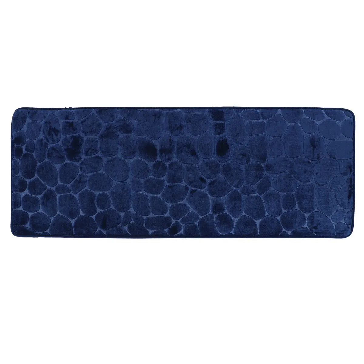 TENDANCE Prostirka za kupatilo 45x120cm Pebble, tamno plava