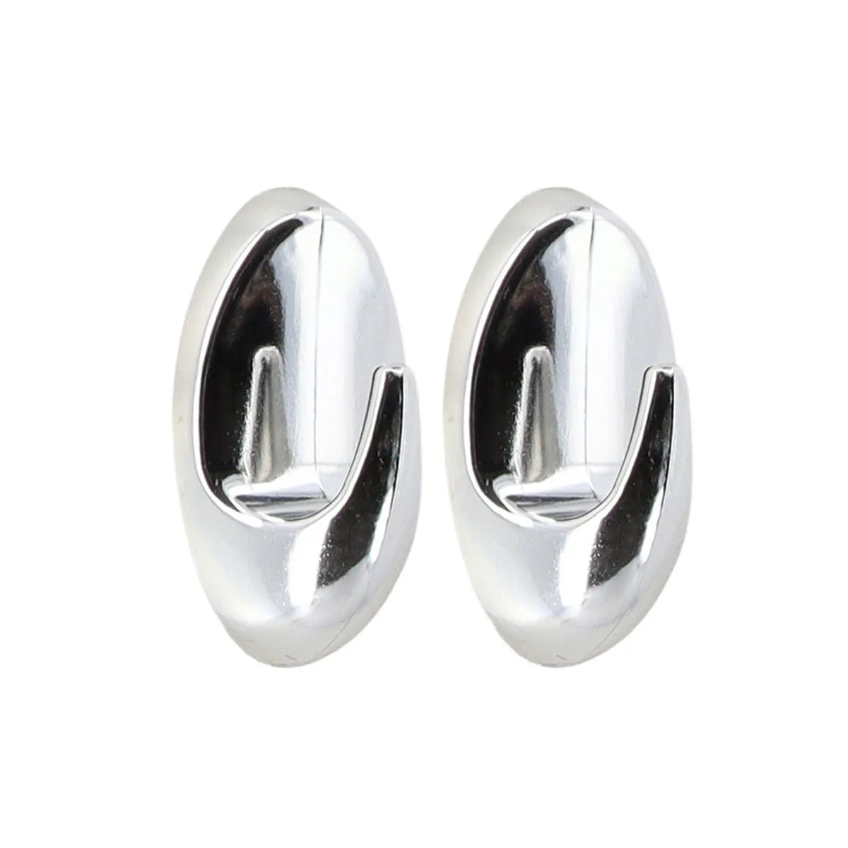 TENDANCE Set 2 plastične kukice 3M, hrom