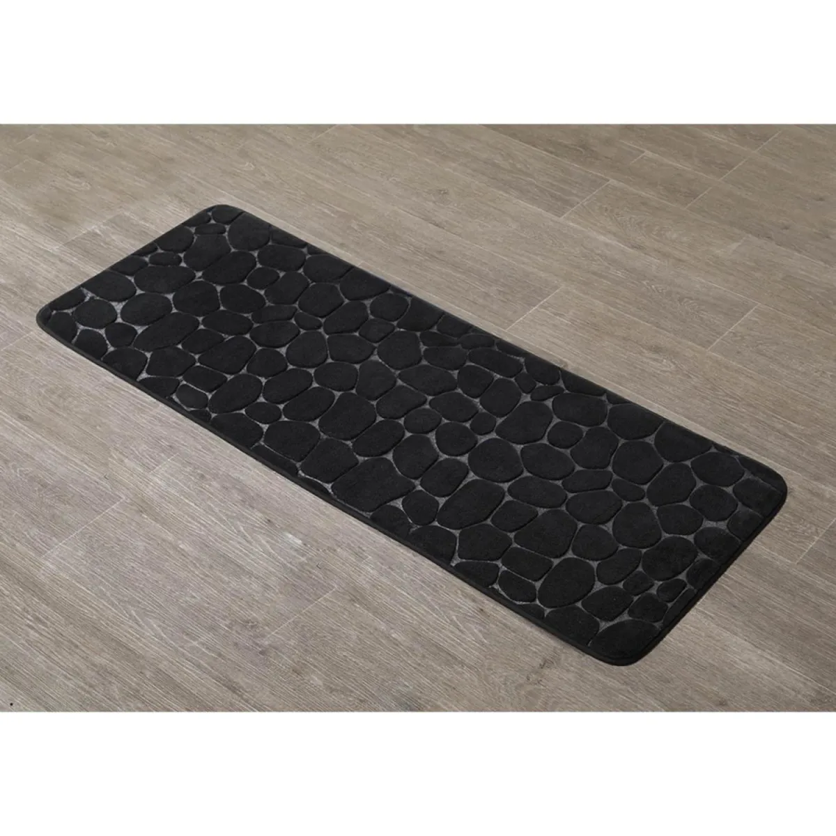 TENDANCE Tepih 45x120 cm mikrofiber crna