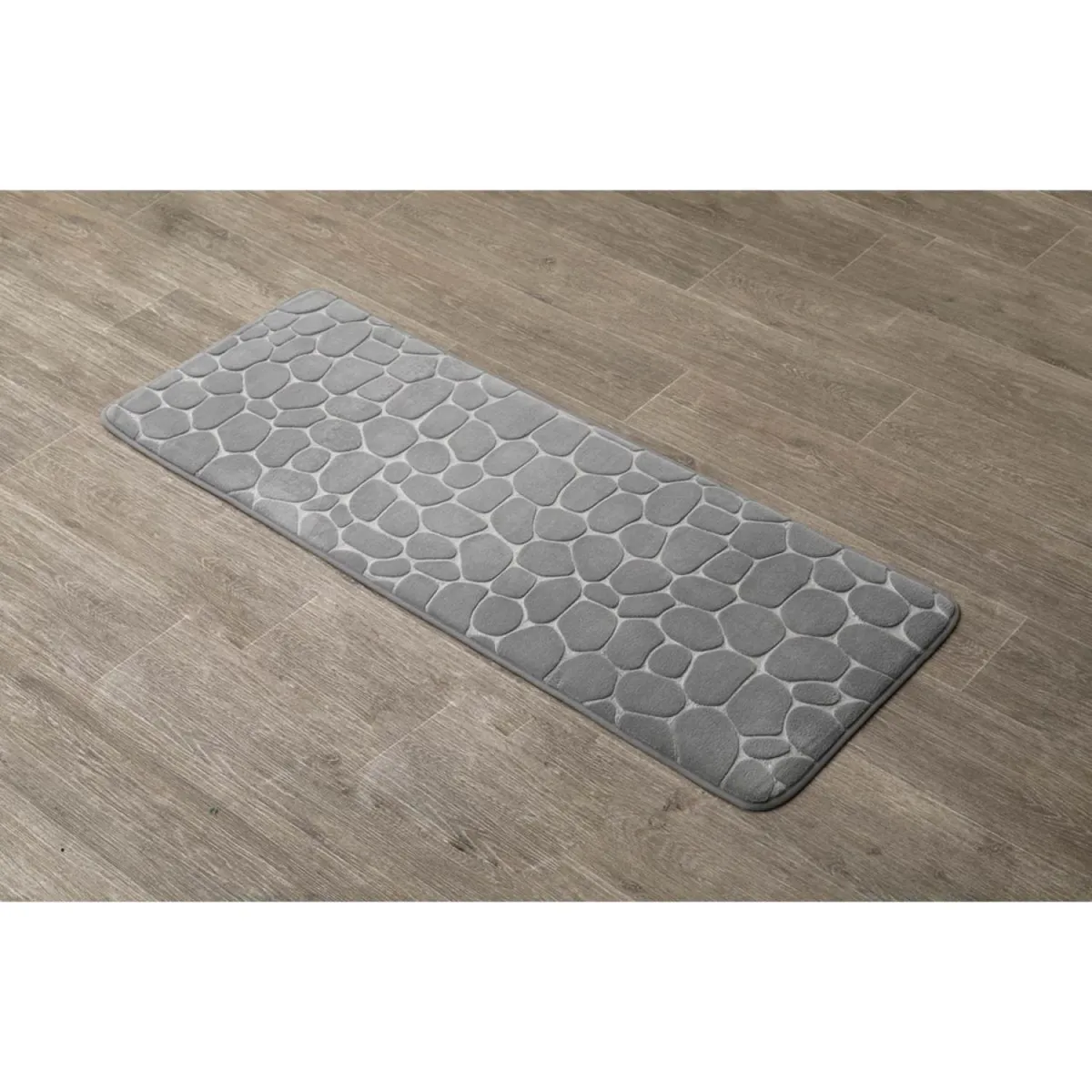TENDANCE Tepih 45x120 cm mikrofiber svetlo siva