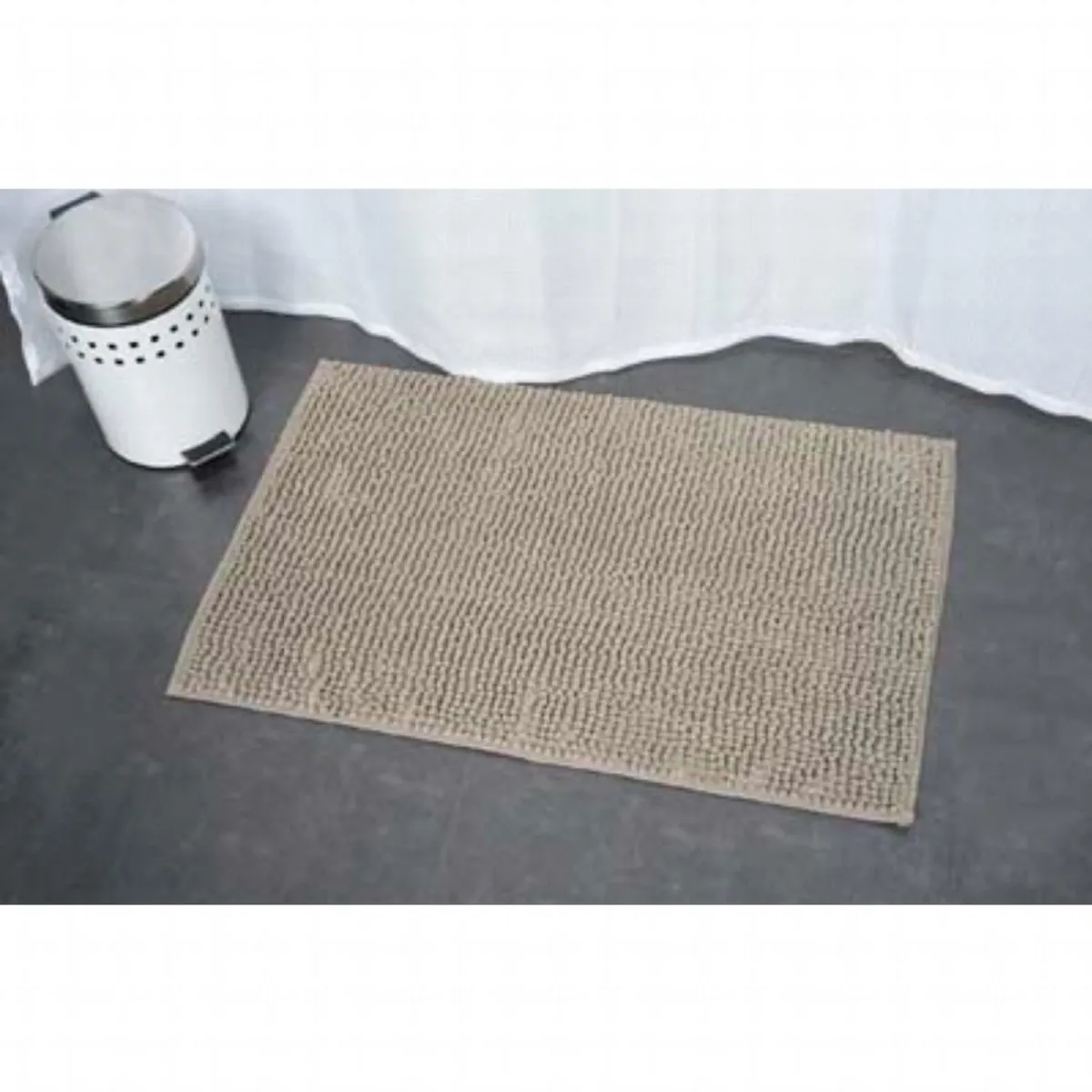 TENDANCE Tepih za kupatilo 45 x 75 cm mikrofiber, sivo smeđa Balls