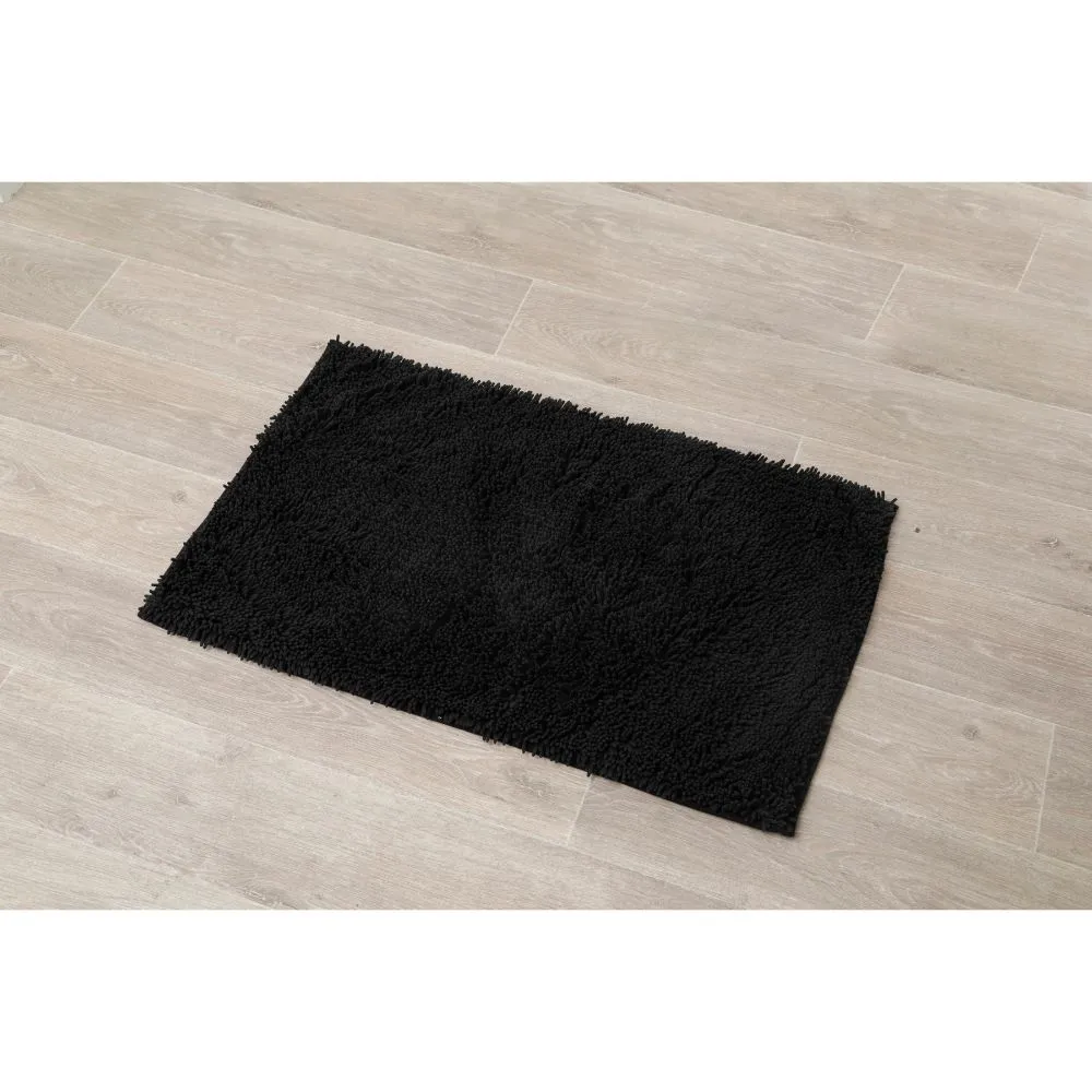 TENDANCE Tepih za kupatilo 50x80cm mikrofiber mat crna