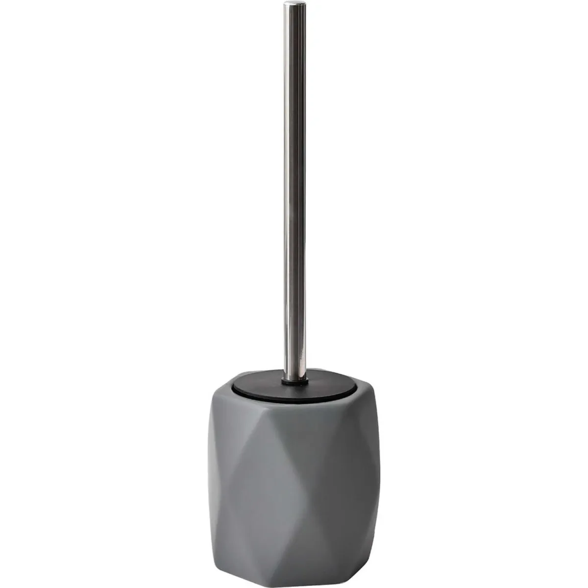 TENDANCE Wc četka Dijamant 37x11 cm keramika, tamno siva