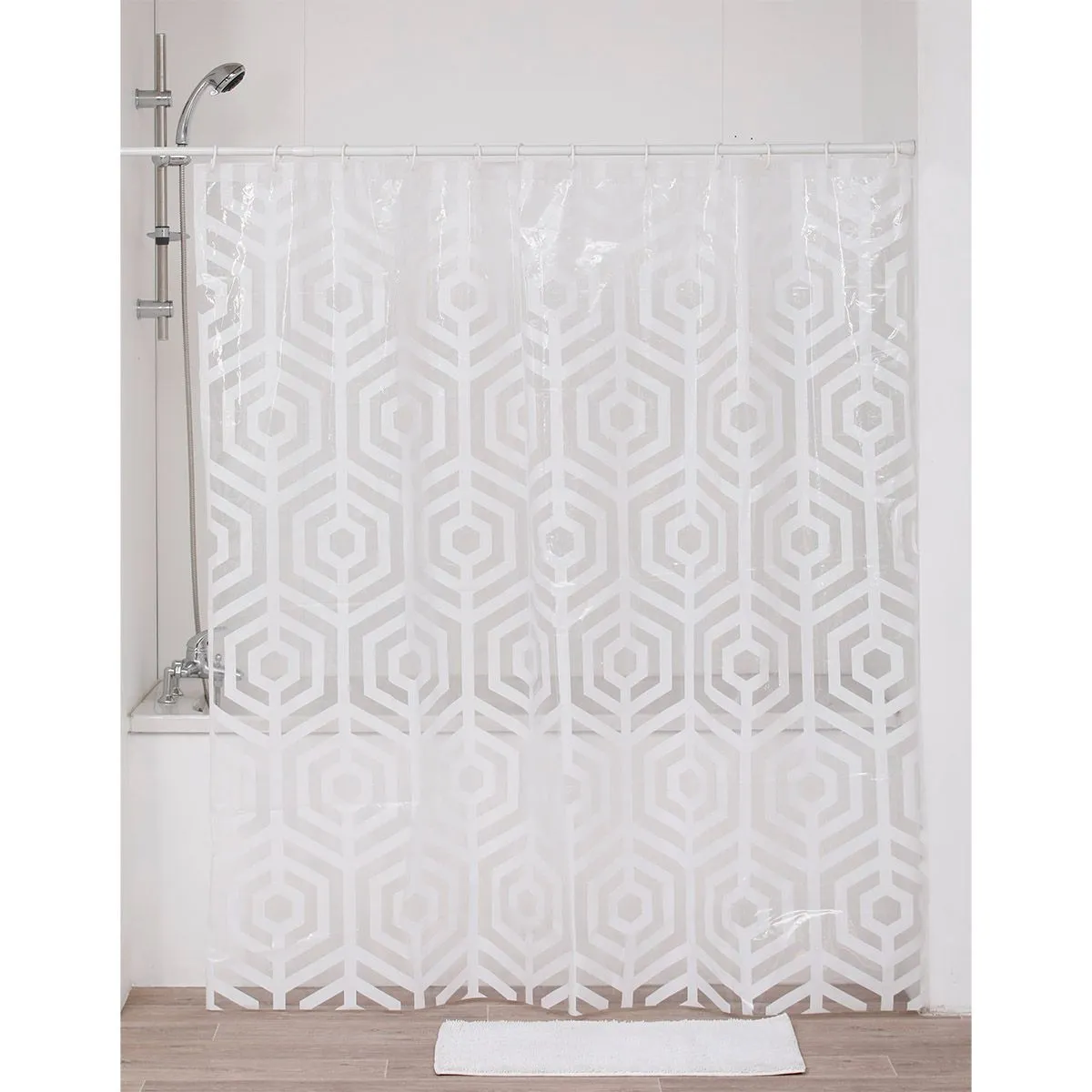 TENDANCE Zavesa za kadu 180x180cm Tribeca, providna
