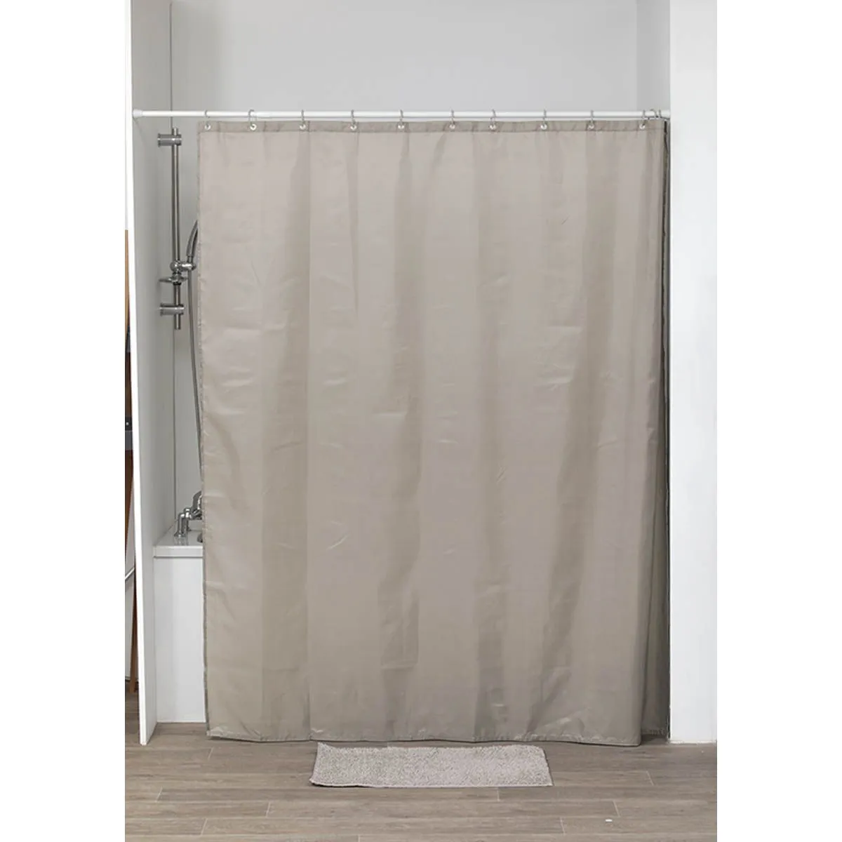 TENDANCE Zavesa za kadu sa 12 kukica 180x200cm, bež