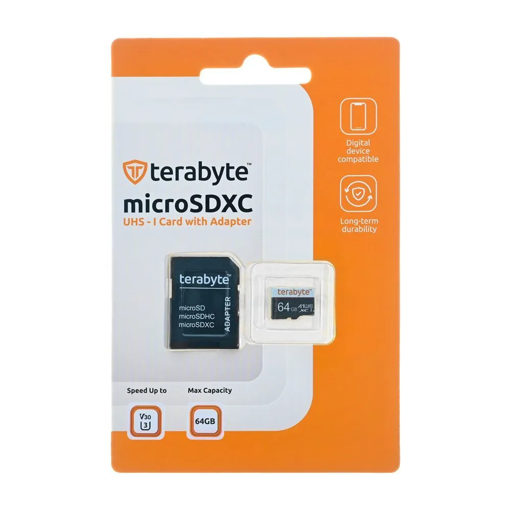 TERABYTE Mem. Kartica SDHC 64GB Extreme PRO 4K UHD V30 sa adapterom ZJ CN