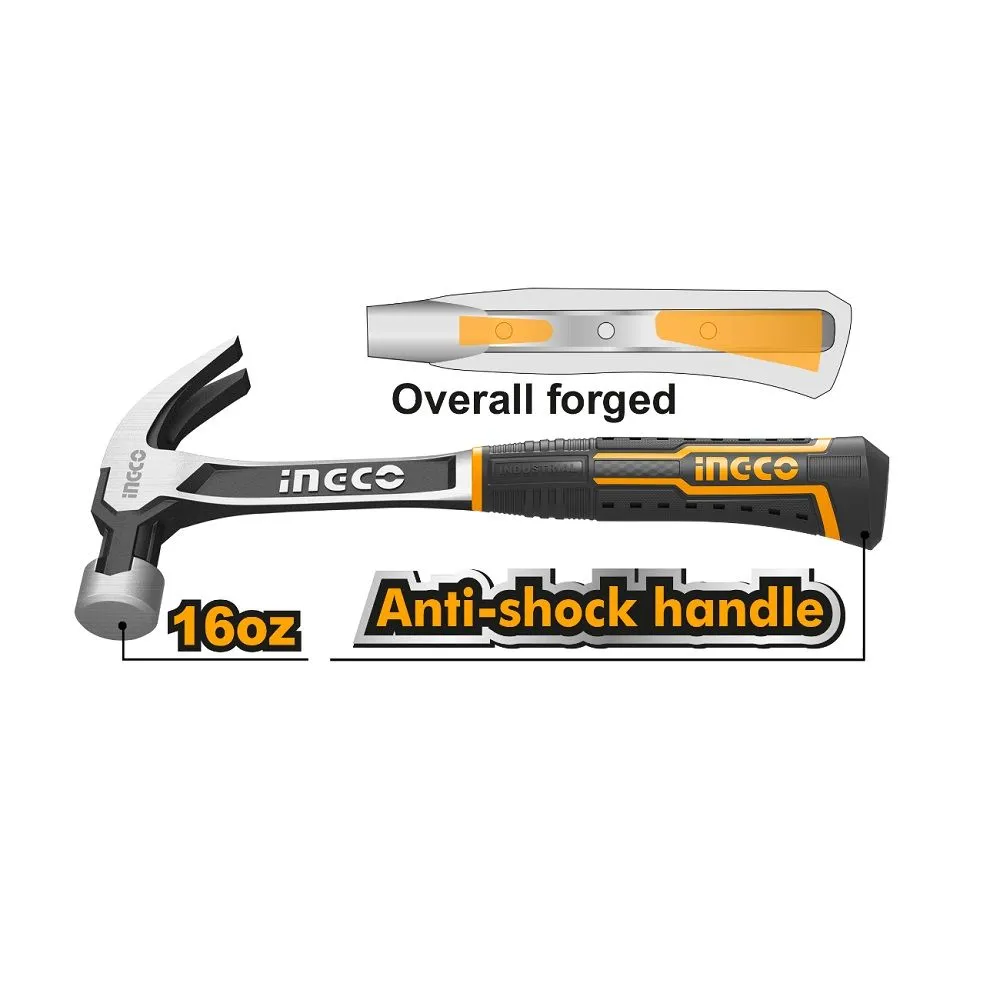 Tesarski čekić HCH8816 450g. Ingco