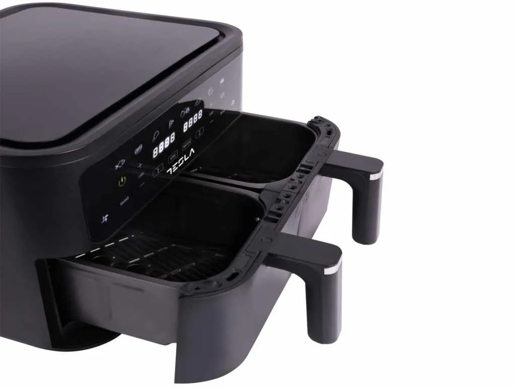 TESLA Air Fryer AF900BSD 2400W/ 4.5L+4.5L/ digital panel/ crna-inox