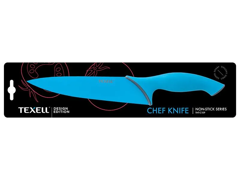 TEXELL Nož u boji sa non-stick premazom Chef 20,4 cm
