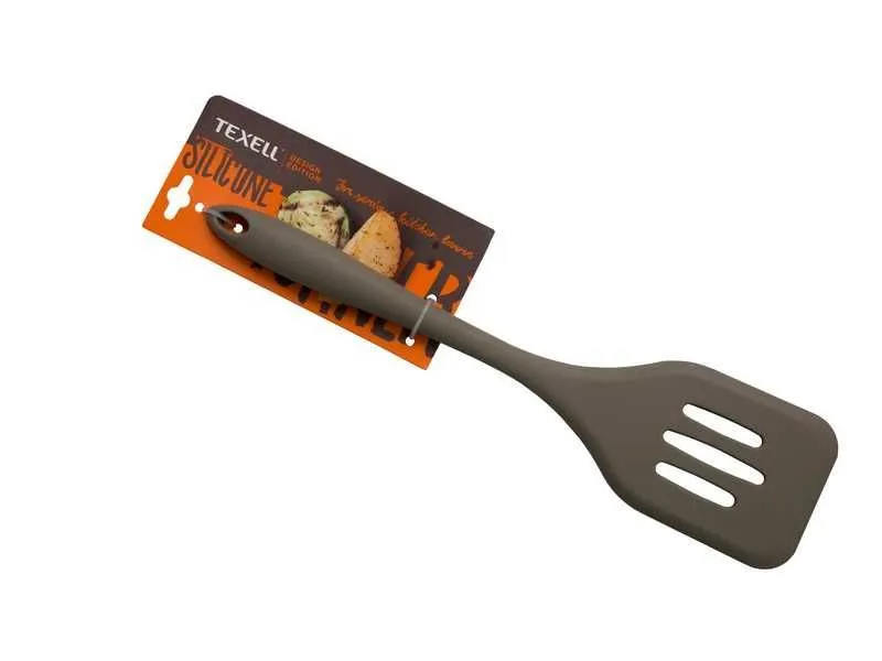 TEXELL Silikonska špatula za prženje siva 29,2 cm