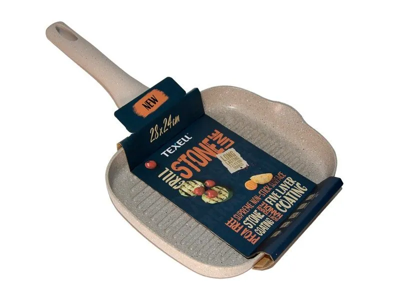 TEXELL Tiganj Grill Stone Line 28 x 24 cm