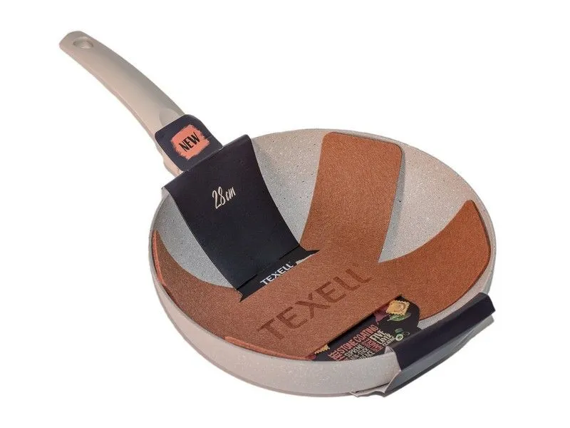 TEXELL Tiganj Wok STONE LINE 28cm TPSL-W28