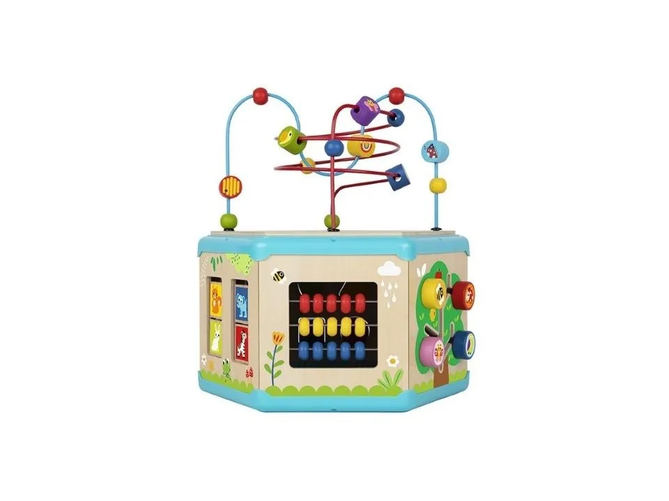 Tooky toy drvena kocka sa aktivnostima