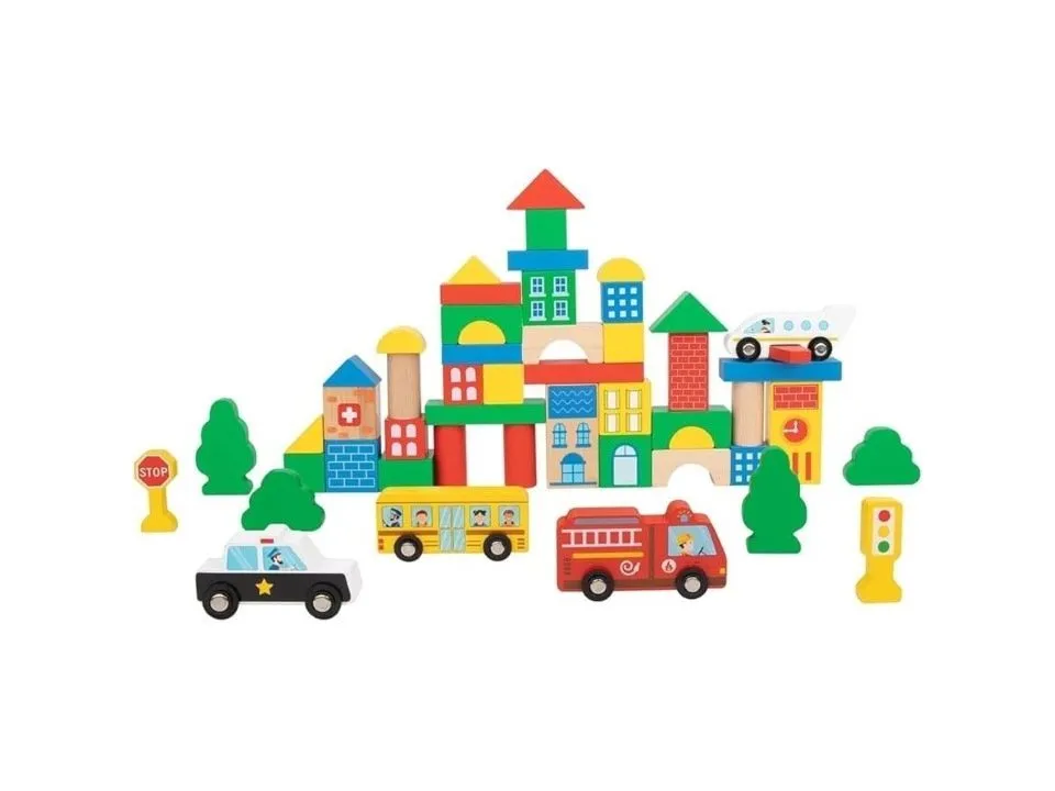Tooky toy drvene kocke grad th451