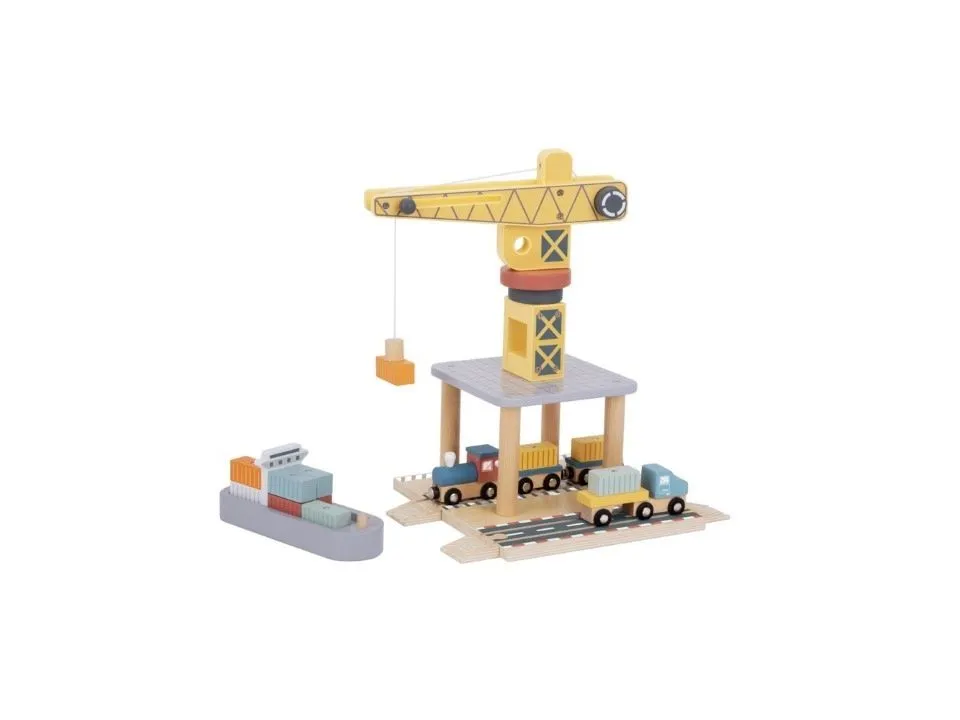 Tooky toy drveni kran tj192