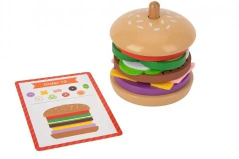 Tooky toy drveni napravi burger th844