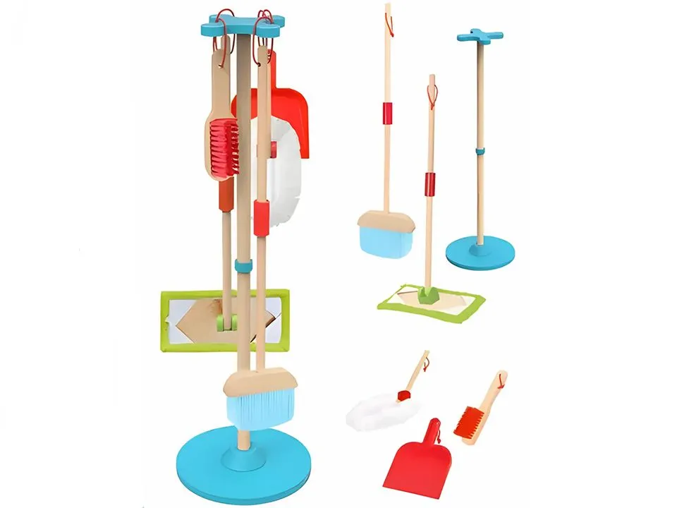 Tooky toy drveni set za čišćenje tf436