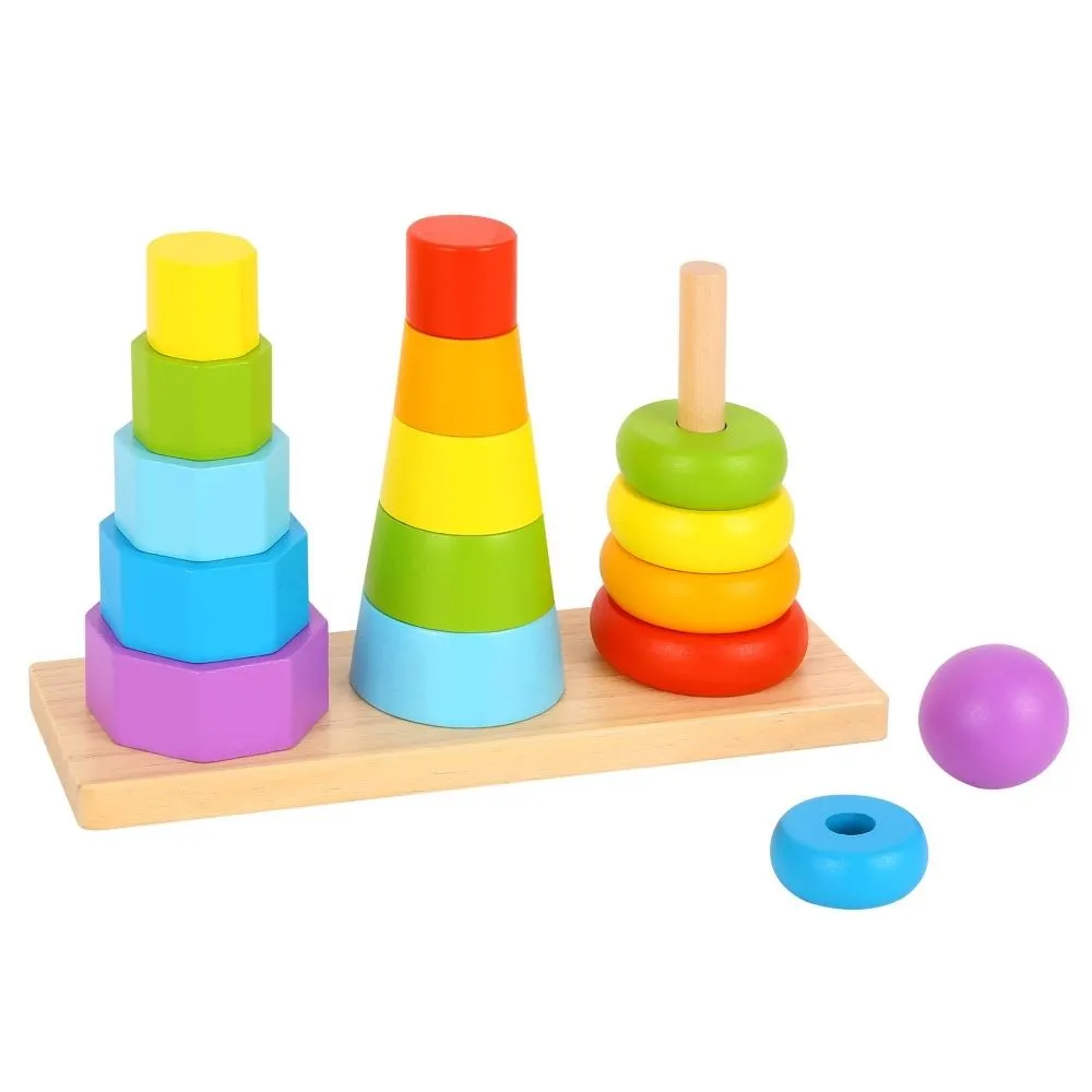 Tooky toy tri drvene kule