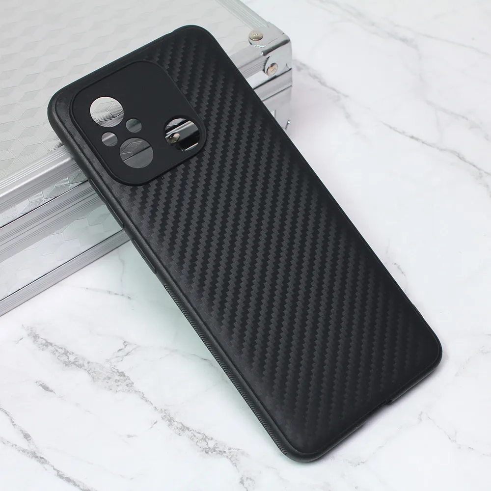 Torbica Carbon fiber za Xiaomi Redmi 12C crna