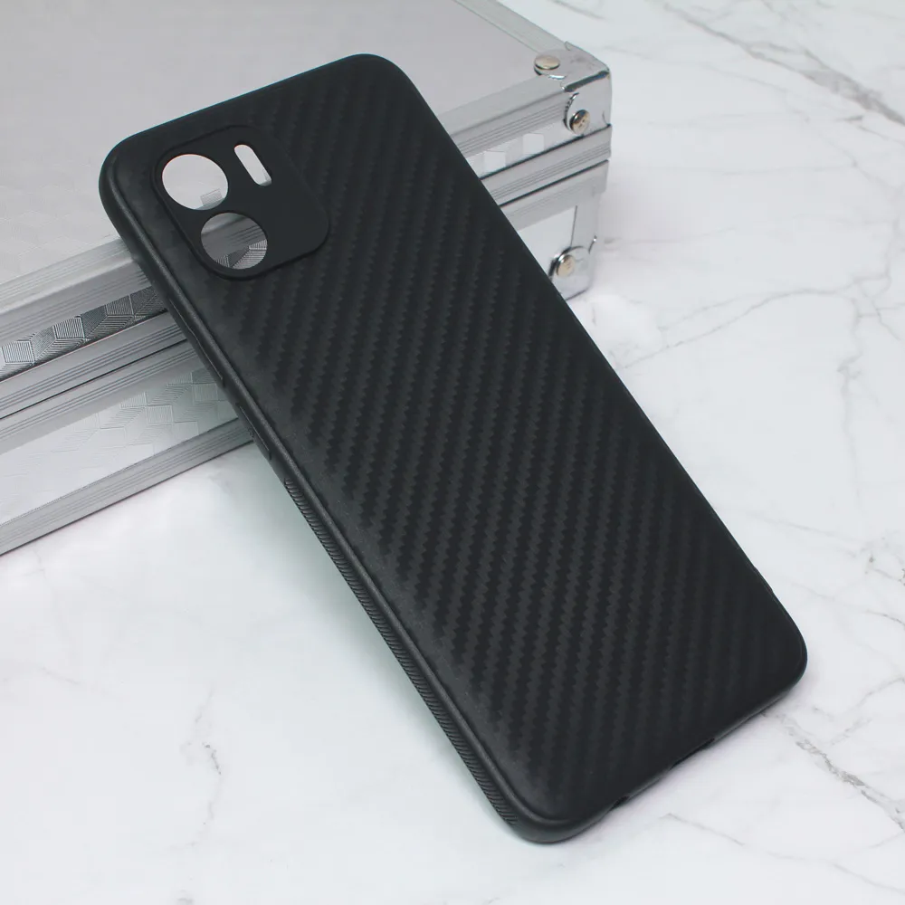 Torbica Carbon fiber za Xiaomi Redmi A1/A2 crna